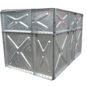 Sıcak daldırma galvanizli çelik Panel su depolama havai modüler çelik kule