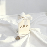 Sacs en papier personnalisés avec logo imprimé, poignées et ruban, pour mariage, cadeaux, emballage boutique