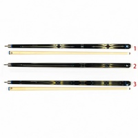 Queue de billard simple de haute qualité 1/2 queue de billard en bois d'érable pointe 12.5-12.8mm