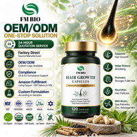 Capsules pour la santé des cheveux, Capsules pour la santé des cheveux à la biotine, au palmier nain, à l'ashwagandha et au zinc, Complément capillaire OEM ODM sous marque privée
