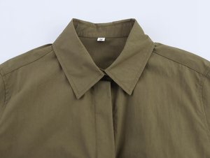 ZADE2025 <span class=keywords><strong>camicia</strong></span> da donna con colletto mandarino ricamato a mano in tessuto stile europeo e americano - Product Image 3