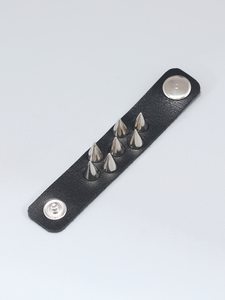 새로운 디자인 맞춤형 남성 보석 정품 가죽 반지 펑크 스파이크 액세서리 패션 보석 반지 - Product Image 6