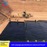 Géomembrane HDPE à surface lisse, anti-infiltration, imperméable, pour bassin à poissons, décharge sanitaire, piscine à biogaz, réservoir, épaisseur 1 mm