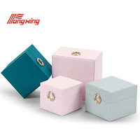 Bijoux en cuir PU personnalisés emballage cadeau élégant proposition bague collier exquis pendentif luxueux bracelet boucle d'oreille