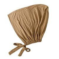 Gorro de Algodón Mercerizado Puro de Alta Calidad, Transpirable, para las Cuatro Estaciones, Ajustable, para Cubrir el Cabello, con Correas Elásticas