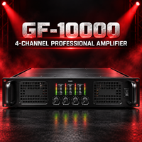 Profesyonel 4 Kanallı Ses Amplifikatörü 1000W Kanal Başına Sınıf H 2U Yüksek Güçlü Amfi Canlı Performans Konser PA Sistemi için