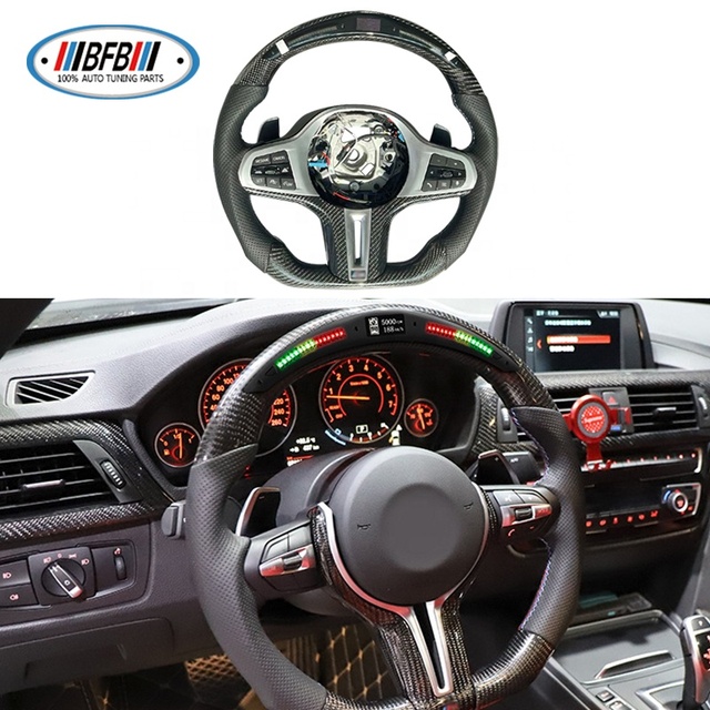 Carbon Fiber Steering Wheel Led Light M Sport Steering Wheel for BMW G20 G28 G29 G30 G32 G38 G11 G12 G05 G01 G02 M3 M4 M5 M6