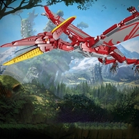 Bloques de Construcción FC6205, Película de Dinosaurios Jurásicos, Parque de Animales, Modelo de Pterodáctilo, Ladrillos de Juguete para Niños, Regalos