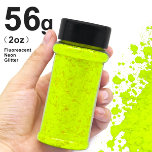 Pengiriman Gratis <span class=keywords><strong>2</strong></span> OZ Shaker Neon Chunky Glitter Sequin Fluorescent untuk Gelas Bola Salju Kerajinan DIY Tumbler - Product Image 6