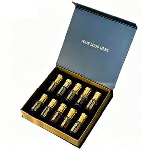 Boîte de bouteille d'attar vide personnalisée de 6 ml boîte-cadeau d'emballage de bouteille d'attar d'huile de oud de luxe pour attar - Product Image 1