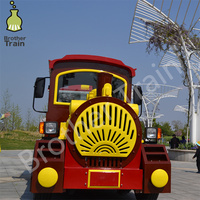 Train de voyageurs électrique de haute qualité Train sans rail électrique de grande capacité sur la route Train touristique prendre passager pour la visite