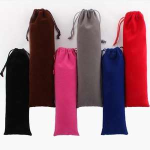 ถุงกำมะหยี่ทรงสี่เหลี่ยมผืนผ้า ขนาด 10x30 ซม. หลากสี พร้อมเชือกผูก สำหรับใส่ของขวัญงานแต่งงาน ขายส่ง 20 ชิ้น/ล็อต - Product Image 3