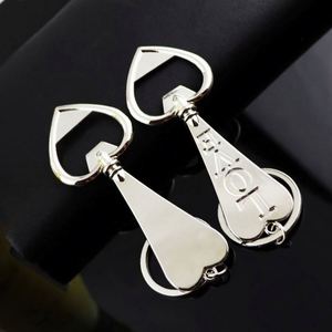 Porte-clés décapsuleur vierge en gros, porte-clés en métal 3D personnalisés, décapsuleurs en forme de pied, de guitare, de maison, cadeaux - Product Image 5