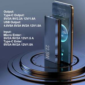 Banco de Energía Ultra Delgado con Doble Puerto USB, 10000 mAh, Carga Rápida, Cargador Portátil de 10000 mAh para Teléfono - Product Image 5