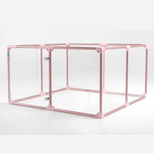 ZMaker FAI DA TE Trasparente Pieghevole Yard Pet Gabbia di Recinzione di Alta Qualità Pet Dog Box - Product Image 3