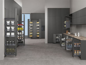TKK tiroirs coulissants modernes à fermeture en douceur organisateur d'armoires de cuisine hautes paniers de rangement de <span class=keywords><strong>garde</strong></span>-<span class=keywords><strong>manger</strong></span> armoires à Installation facile - Product Image 5