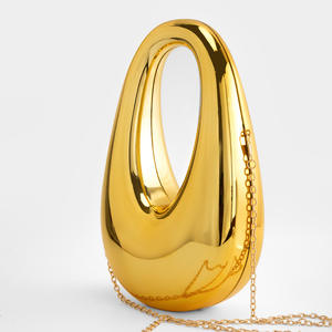 Neue Designer Geschenk Hochzeits feier Runde Ei Form Gold Silber niedlichen Clutch Abend Luxus Geldbörse Acryl Frauen Taschen Handtasche - Product Image 1