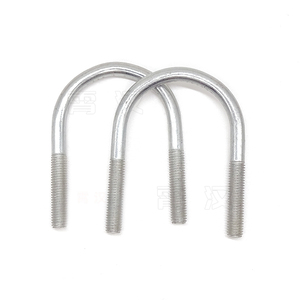 Boulons en U en acier inoxydable de marque WISINE, norme DIN, avec rondelles et écrous, finition brute, tailles M3-M530, grade 4.8-12.9, longueur 12mm - Product Image 3