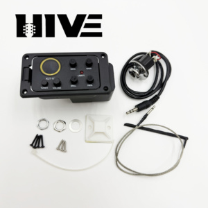 מגבר קדם-מגבר 4 תחומים KLT-10B של HIVE, אקולייזר פיאזו לגיטרה, אקולייזר לגיטרה אקוסטית, אביזרים לאקולייזר לגיטרה. - Product Image 4