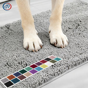 OKKPETS Personalisierbare, schnelltrocknende Haustiermatte aus Chenille – saugfähige, rutschfeste und waschbare Schmutzfangmatte für schmutzige Hundepfoten - Product Image 1