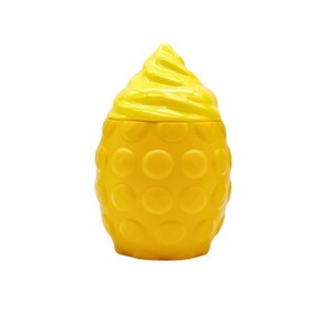 Pineapple Shape Plastic Storage <b>Bin</b> For Kids Bedroom Organizing Toy Container Yellow Round Design - Product Image 4