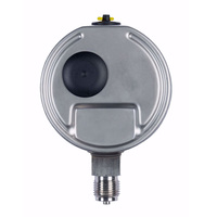 HUBEN YNTP-60BF-MC Diaphragm Pressure Gauge 2 1/2" Dial with 304 Stainless Steel Case Liquid-Filled 0.1MPa Measurement Range