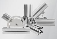Profil Aluminium Industri Standar Nasional 1590 Profil Rangka Tabung Aluminium 6063