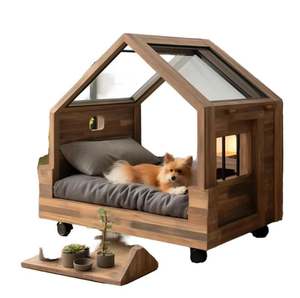 Sang Trọng Hiện Đại Gỗ Nhà Vật Nuôi Nút Đóng Cửa Trong Nhà Mùa Đông Kennel OEM Mèo Tổ Cabin Và Con Chó Biệt Thự Kèm Theo Mùa Đông Kennel - Product Image 6