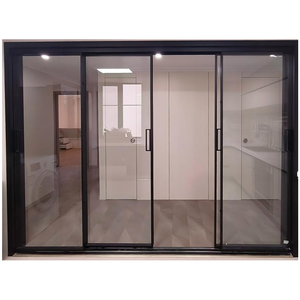 Porte <span class=keywords><strong>coulissante</strong></span> en aluminium / Porte <span class=keywords><strong>coulissante</strong></span> à rupture de pont thermique 6063-T5, porte d'entrée de patio en aluminium à rupture de pont thermique, double vitrage, certifiée CE - Product Image 6