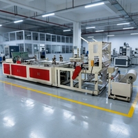 Volledig automatische 4-in-1 zijdelingse verzegelmachine voor zachte lus-, patch- en poly-trekzakken