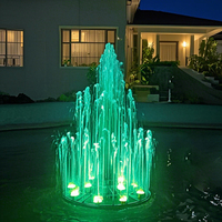 Fuente de Agua Musical Redonda Moderna de Fenlin Factory, Programable y Controlada, para Jardín Exterior