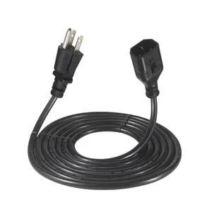 ארה""ב 3 חודים חשמל Ac Nema 515 תקע מחשב נייד אספקת USB שקע כבלים Iec 320 נעילה C14 כבל חשמל