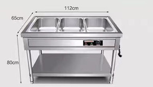 VICTORY <b>Electric</b> Bain Marie Hot Selling Stainless Steel <b>Food</b> <b>Warmer</b> Counter for Hotels and Restaurants - Product Image 4