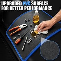 Ensemble de 3 tapis magnétiques pour outils, tapis magnétique flexible recouvert de caoutchouc pour la réparation automobile, pour maintenir les vis, les écrous et les outils