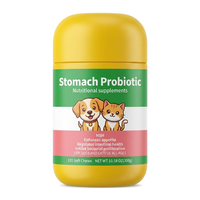 Probiotiques Avancés pour Chiens sous Forme de Friandises Tendres - Synergie Bacillus Subtilis & TCM - Favorise la Digestion et la Santé Intestinale - Pressé à Froid 45 ° C OEM