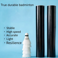 Volants de badminton hybrides en plumes d'oie, écologiques, super durables, de classe professionnelle, légers, pour l'entraînement et les tournois