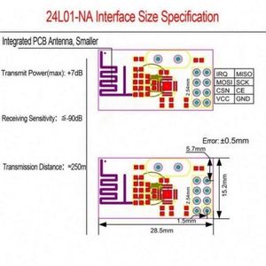 Wireless Transceiver <strong>Module</strong> NRF24L01+ 2.4GHz Antenna <strong>Module</strong> for Microcontroller - Product Image 5