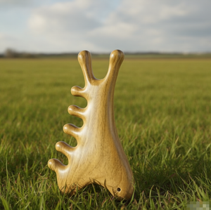 หวีนวดไม้จันทน์เขียวแบบพกพาอเนกประสงค์สี่ในหนึ่งเดียวของใช้ในครัวเรือน - Product Image 2