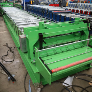 Automatische Qualitäts sicherung Metall <span class=keywords><strong>deck</strong></span> herstellung Maschine Boden lager platten, die SPS-Steuerung bilden Neuer und gebrauchter Zustand - Product Image 5