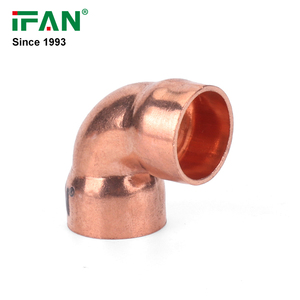 IFANメーカーOEM10mm-108mm銅パイプコネクタカップリングエルボーT型銅プレス継手 - Product Image 5