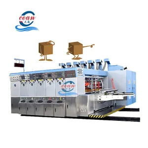 Best supplier automatic carton printing slotting die-cutting machinery carton box packaging machine