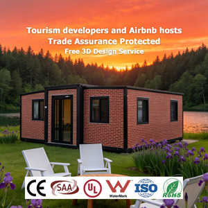 Maison préfabriquée modulaire minimaliste pour hôtes Airbnb, sans soudure, pré-câblée, solution de secours en cas de catastrophe, qualité commerciale allemande - Product Image 1