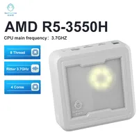 Nouveau mini PC gamer Ryzen 5 3550H avec 16 Go de RAM DDR4, 3,7 GHz, SSD 512 Go, Windows 11, ordinateur domestique pour usage familial, prise US