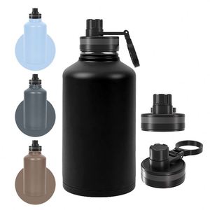Wholesale 500ml/750ml/1L Custom Printed Logo Stainless Steel <b>Water</b> <b>Bottle</b> With Handle for Bulk - Product Image 1