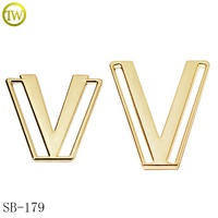 Traje de baño impermeable conector de metal dorado hardware nombre personalizado accesorio de Bikini correas ajustables hebilla sujetadores para ropa de playa