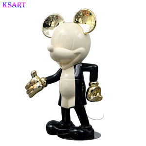Sculpture en résine pop art moderne poupée de dessin animé <span class=keywords><strong>Mickey</strong></span> pour enfants ornement de grande valeur <span class=keywords><strong>Mickey</strong></span> Mouse - Product Image 2