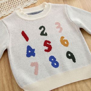 Haut <span class=keywords><strong>en</strong></span> <span class=keywords><strong>maille</strong></span> 100% coton pour bébé, nouveau style, <span class=keywords><strong>pull</strong></span> jacquard coloré et ludique pour garçons et filles, col à manches longues - Product Image 3