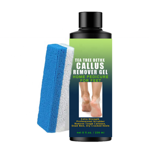 Exfoliante de cáscara de aceite de árbol de té para pedicura en casa, removedor de callos de pies, talón agrietado, células muertas, Gel exfoliante, depurador de piedra pómez - Product Image 1