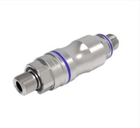 Connecteur hybride à couplage rapide pour batterie en acier inoxydable à double auto-étanchéité avec alimentation par refroidissement liquide