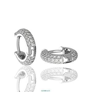 Pendientes de Diamantes, Joyería Fina, Pendientes de Diamantes Naturales, Elegantes, Lujosos, Clásicos para Mujer, Servicio Personalizado OEM/ODM - Product Image 2